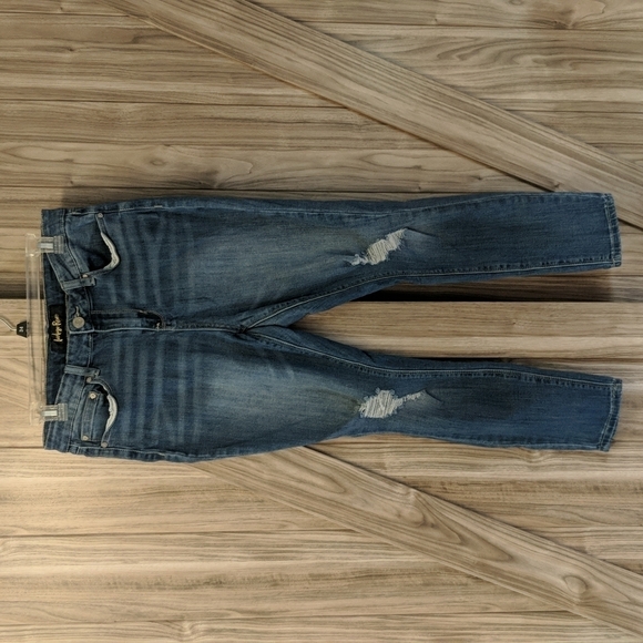 Indigo Rein Junior's Distressed Jeans Size 13 - Picture 1 of 7